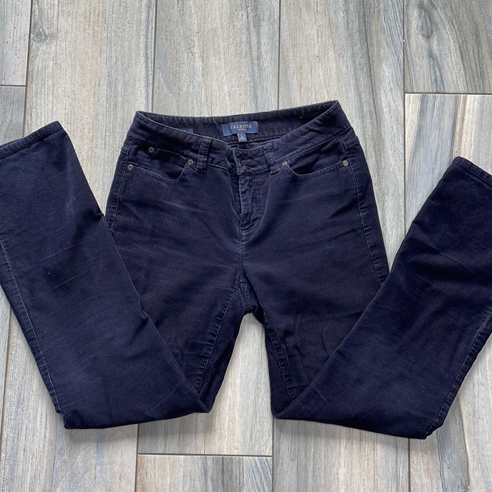 Talbots Navy Cords 2P